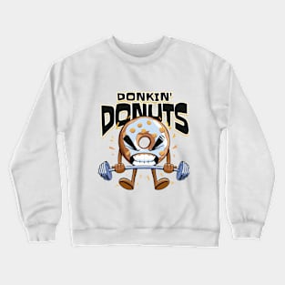 Lifting funny donut Crewneck Sweatshirt